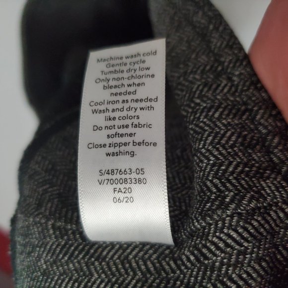 Athleta Sz Sm (Unstretched Meas 26x25 11") Delancey Herringbone Gray Tights A17 - Picture 9 of 11